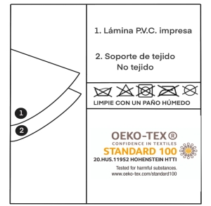 CUADROS VERDE PVC